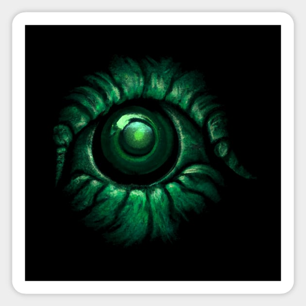 Cthulhu Eye (Waterpixels) Sticker by InfinityTone